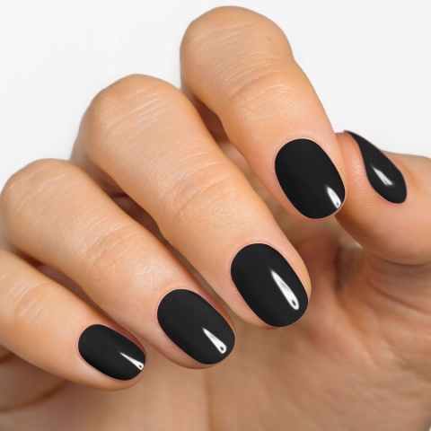 Naklejki Żelowe na Paznokcie UV 20 szt. Jet Black Czarne MOYOU LONDON