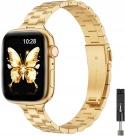 Pasek Bransoleta do Apple Watch 38 40 41 42 mm Metalowa Złota GEARYOU