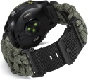 Pasek Paracord 550 do Garmin Fenix 7S 6S 5S Instinct 2S 20mm Zielony