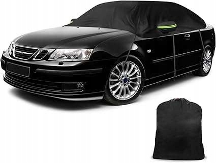 Półpokrowiec na samochód Saab 9-3 Cabrio 1998-2014 wodoodporny czarny
