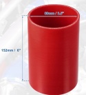 Rura do układu chłodzenia intercoolera wąż czerwony 152 mm