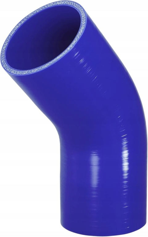 Rura do układu chłodzenia silikonowy Wąż niebieski 45° 5x70x102mm
