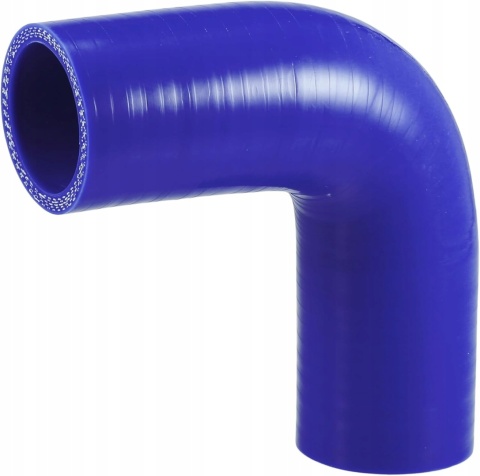 Rura do układu chłodzenia silikonowy Wąż niebieski 90° 5x40x102mm