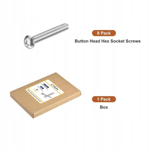 Śruby Imbusowe M10x70 DIN 912 A2 Stal Nierdzewna 304 8 szt. Imbus