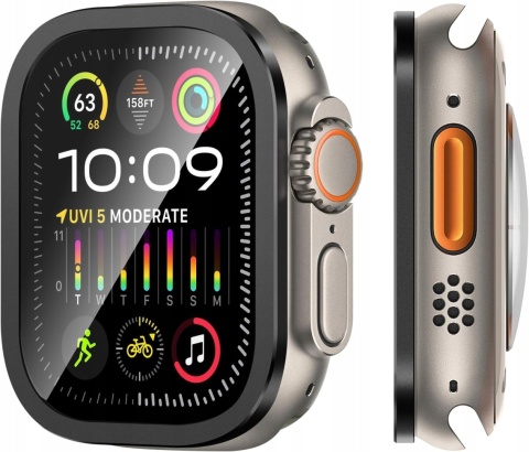 Szkło Apple Watch Ultra 1 2 3 49mm 9H Ramka Ochronna 2 szt. ZZDZZ