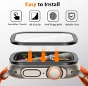 Szkło Apple Watch Ultra 1 2 3 49mm 9H Ramka Ochronna 2 szt. ZZDZZ