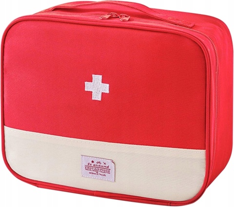 Torba Apteczka Pierwszej Pomocy Pusta 26x21x12 cm Czerwona Vbxvsa