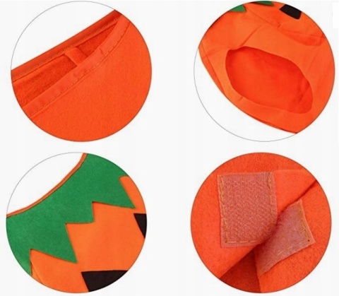 3cz STRÓJ KOSTIUM PRZEBRANIE DYNI DYNIA HALLOWEEN z torebką