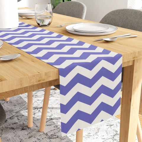 BIEŻNIK NA STÓŁ ENCASA XO 32x183 CM 100% BAWEŁNA ZYGZAK PERI