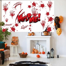 Baner Tło fotograficzne na Halloween wisząca dekoracja Help Me 150 x 90 cm