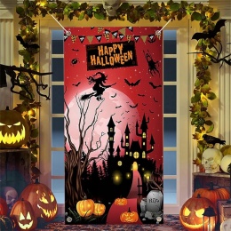 Baner na Halloween dekoracyjny plakat ścienny do zdjęć 180 x 90 cm