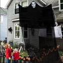 DUCH HALLOWEEN GUAN WISZĄCY CZARNY SZKIELET 30 CM DEKORACJA HORROR