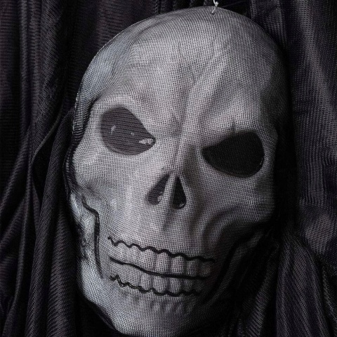 DUCH HALLOWEEN GUAN WISZĄCY CZARNY SZKIELET 30 CM DEKORACJA HORROR