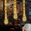 Dekoracja na Halloween Wiszące torebki z jajami pająków 100cm 3szt