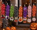 Dekoracje Halloween Zawieszki 24 szt 8 Wzorów Ozdoby Dynie Duchy Czaszki