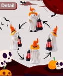 Figurka ogrodowa dekoracyjna na Halloween Duch z latarnią 24x11cm