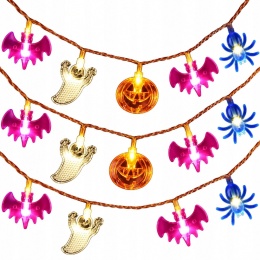 GIRLANDA LED HALLOWEEN 2 M DUCHY DYNIE ŚWIECĄCA DEKORACJA