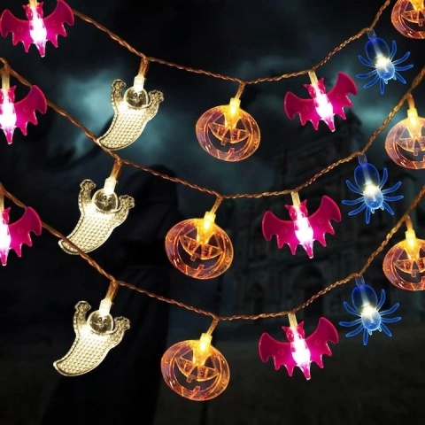 GIRLANDA LED HALLOWEEN 2 M DUCHY DYNIE ŚWIECĄCA DEKORACJA