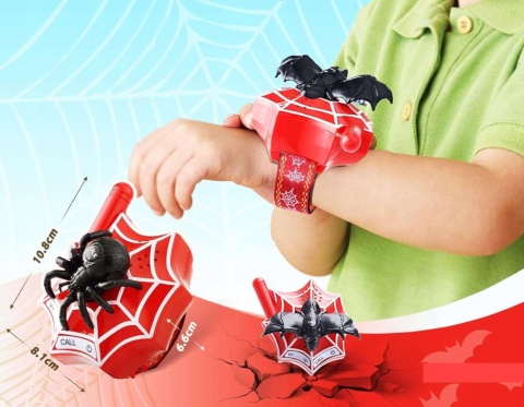 Krótkofalówka dla dzieci walkie talkie z pająkiem na Halloween 2szt