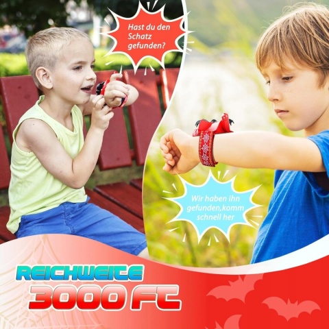 Krótkofalówka dla dzieci walkie talkie z pająkiem na Halloween 2szt