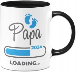 Kubek ceramiczny prezent dla przyszłego ojca 2024 j.niemiecki 330ml