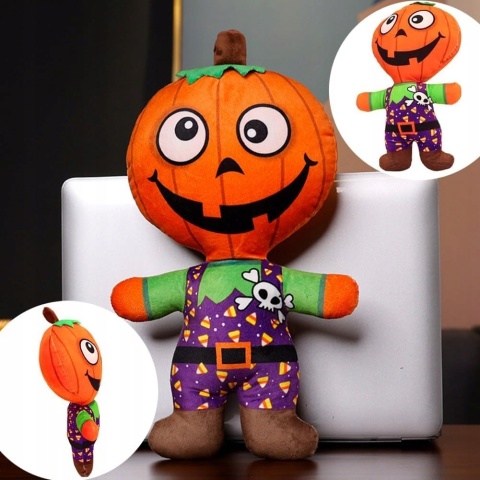 Maskotka pluszak dla dzieci lalka na halloween w kształcie dyni 30 cm