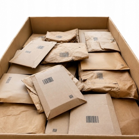 NIEODEBRANE PACZKI KOPERTY ZWROTY MIX NIESPODZIANKA 15 KG