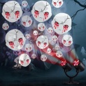 PROJEKTOR HALLOWEEN LED 2 GŁOWICE DUCHY DYNAMICZNY TIMER ZEWNĘTRZNY
