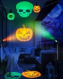 PROJEKTOR HALLOWEEN LED CZASZKI DYNIE RGB ZEWNĘTRZNY OGRODOWY 7 M