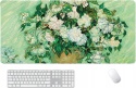 Podkładka pod mysz klawiaturę antypoślizgowa obraz wazon z różami 80 x 30cm