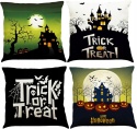 Poszewki na Poduszki Dekoracyjne na Halloween 45x45cm Zestaw 4szt