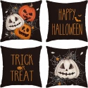 Poszewki na poduszki dekoracyjne na Halloween 45 x 45 cm 4 sztuki