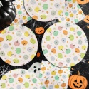 Talerzyki papierowe serwetki na urodziny Halloween jesienne w dynie 48 szt