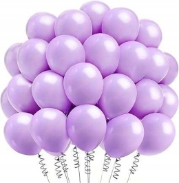 Balony lateksowe dekoracje na urodziny 30cm Kolor fioletowy Zestaw 100szt