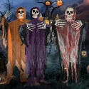Dekoracja Halloween wisząca motyw szkielet 65 cm zestaw 3 szt.