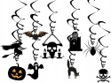 Girlanda na hallowen dekoracja wisząca pajęczyna baner pająki