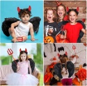 KOSTIUM DIABEŁKA DLA DZIECKA HALLOWEEN KARNAWAŁ CZARNY ROZMIAR UNIWERSALNY