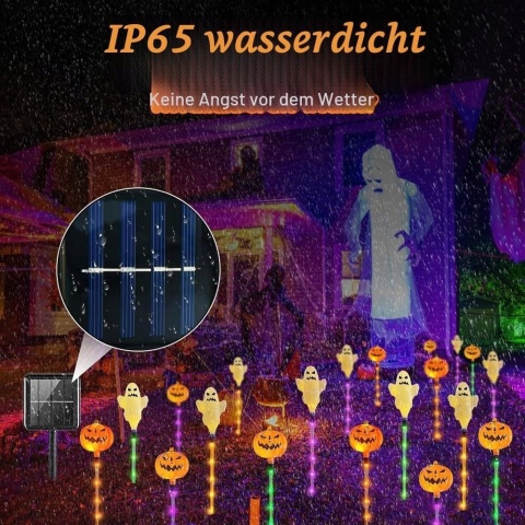 LAMPKI SOLARNE HALLOWEEN BSEICAL 6 SZT. DYNIE DUCHY LED DO OGRODU