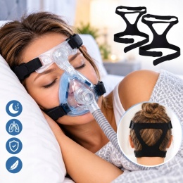 Taśma Guma Nagłowia do Maski dla Philips Respironics Zestaw 2szt Czarny