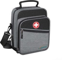 Torba na insulinę dla diabetyków Podróżna z izolacją 25x19cm Szara