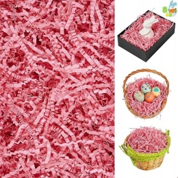 Wypełniacz do pudełek prezentów paczek Papier ozdobny Różowy 227g