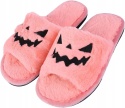 Kapcie Damskie Halloween Różowe Pantofle Domowe Wygodne Rozmiar 40-41