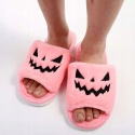 Kapcie Damskie Halloween Różowe Pantofle Domowe Wygodne Rozmiar 40-41