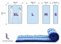 Mata tajska Leewadee 190x70 cm kapok futon do spania masażu medytacji