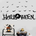 Poszewki Halloween 45x45 cm 4 szt lniane kot nietoperz dynia krasnal ozdoba