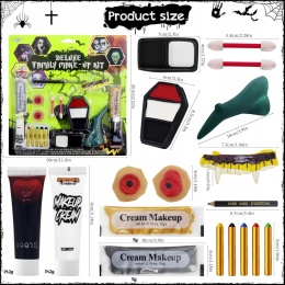 Zestaw Do Makijażu Na Halloween Malowanie Ciała Twarzy Sztuczna krew Farby