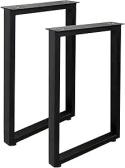 Nogi Metalowe do Stołu 70x45 cm 2 szt Stelaż Prostokątny Loft Regulowane