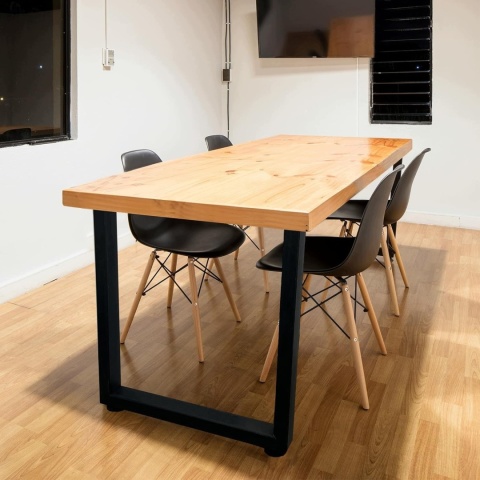 Nogi Metalowe do Stołu 70x45 cm 2 szt Stelaż Prostokątny Loft Regulowane