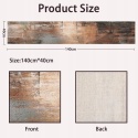 Bieżnik na Stół Lniany 40 x 140 cm Kolor Brązowy Stylowy
