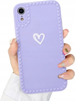 Etui Silikonowe do iPhone XR Fioletowe Antywstrząsowe Solidne